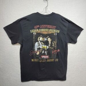 Mickey Gilley Signed Urban Cowboy Reunion 40th Anniv XL Gilleys Pasadena, TX